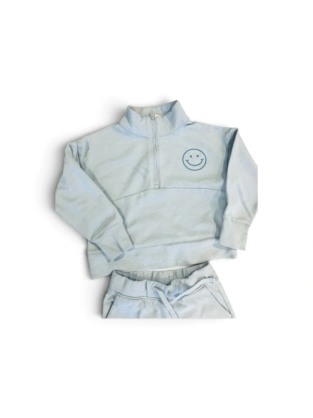 OshKosh B’gosh Girls 6/6X Smiley Face Sweatshirt & Wide Leg Pants Set